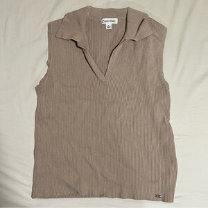 Calvin Klein Sleeveless Sweater Top